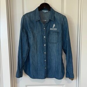 Old Navy Classic Blue Chambray Shirt, size XL